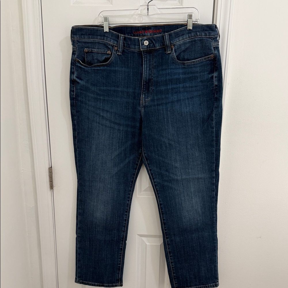 Lucky Brand Dark Blue Straight Jeans Size 40X30 NWOT